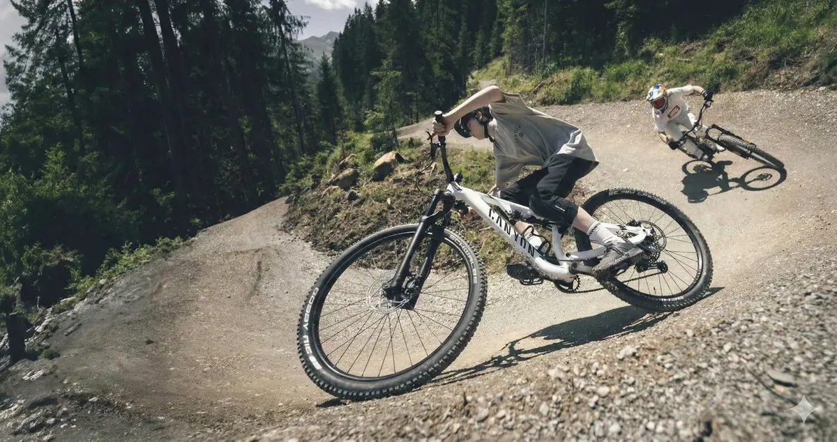 Jazda w bandach podczas szkolenia MTB